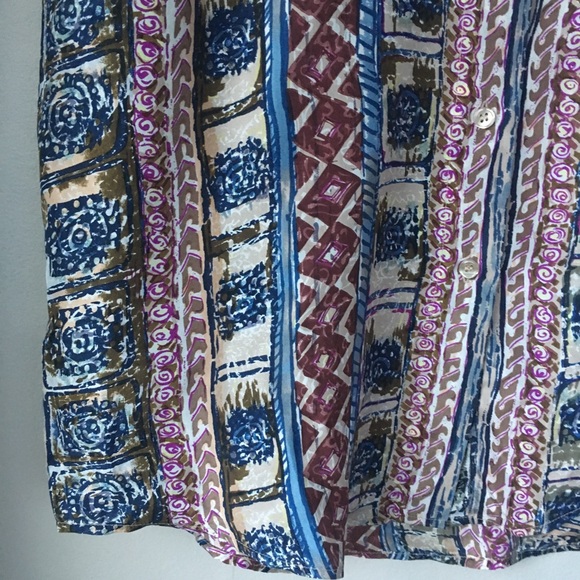 OSCAR DE LA RENTA Men’s Patterned Silk Shirt - Picture 7 of 8